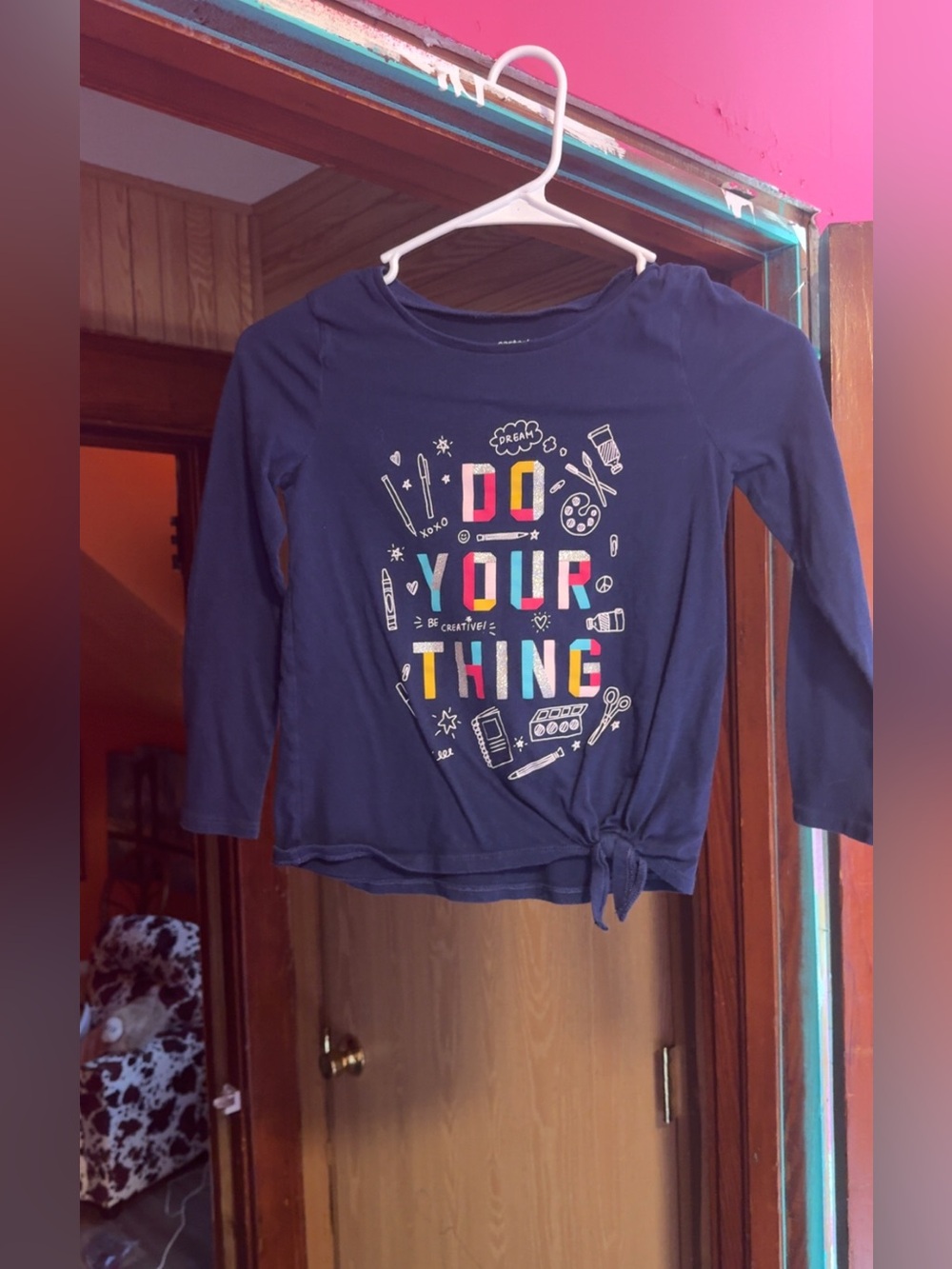 7 Carters blue long sleeve top